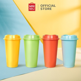 [Mã LIFEHL9 giảm 8% tối đa 100K đơn 250K] Ly nhựa đựng nước nóng/lạnh Miniso (Nhiều màu) - Hàng chính hãng