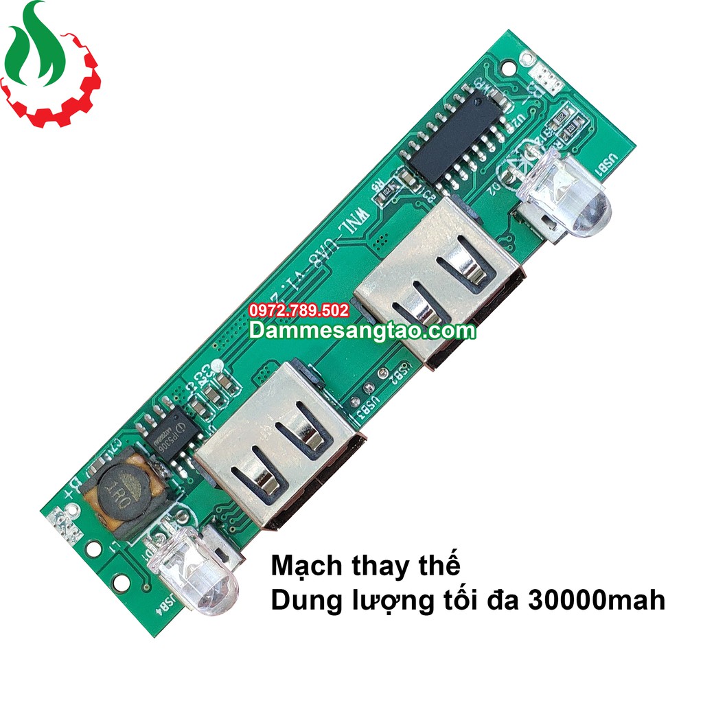 DMST Box sạc dự phòng 8 cell 18650 LCD (Không pin)