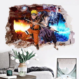 Miếng Dán Tường Trang Trí 3d Hình Anime Naruto
