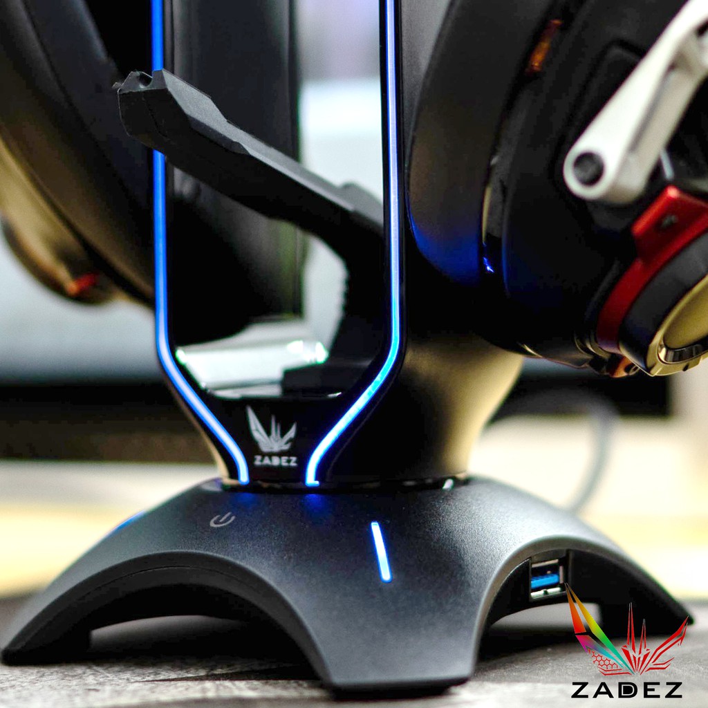 Giá Treo Tai Nghe Gaming Led RGB kiêm Hub USB 3.0 ZADEZ ZHS-701G | WebRaoVat - webraovat.net.vn