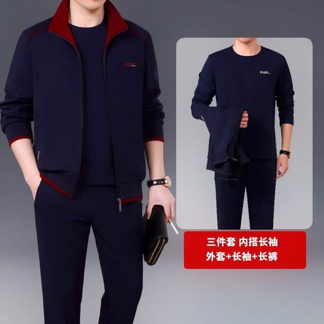 Set nỉ thun nam cao cấp kiểu dáng sang trọng QCNP2343