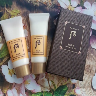 Set Sữa rữa mặt và Tẩy trang WHOO Vàng (40ml x 2)