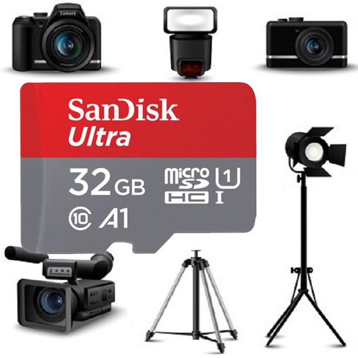 Thẻ nhớ MicroSD SanDisk 32GB – Bảo hành 5 năm – CHÍNH HÃNG – Kèm Adapter - Chuyên dùng cho camera