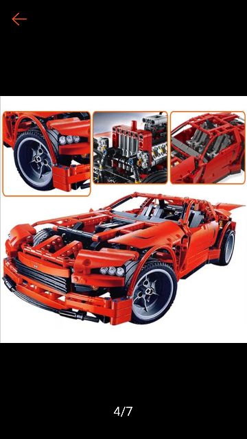 Lắp rap Lepin 20028 Technic 8070- Siêu xe động cơ pin 1281 khối