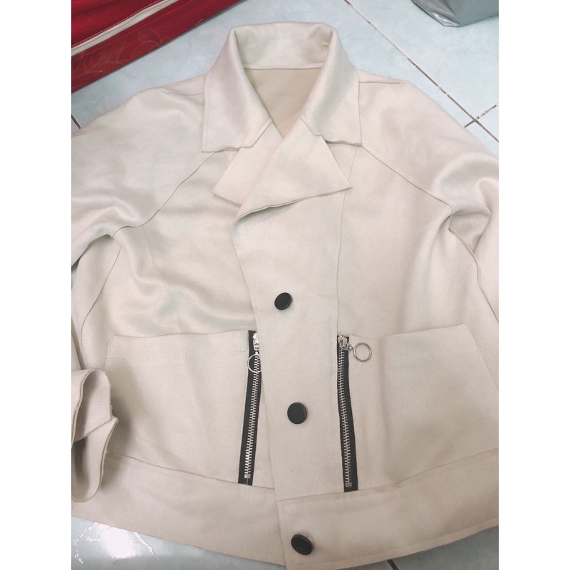 Áo da lộn 1 lớp