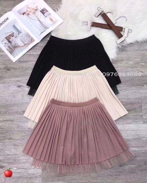 Chân váy xếp ly ren gấu siêu dễ thương | BigBuy360 - bigbuy360.vn