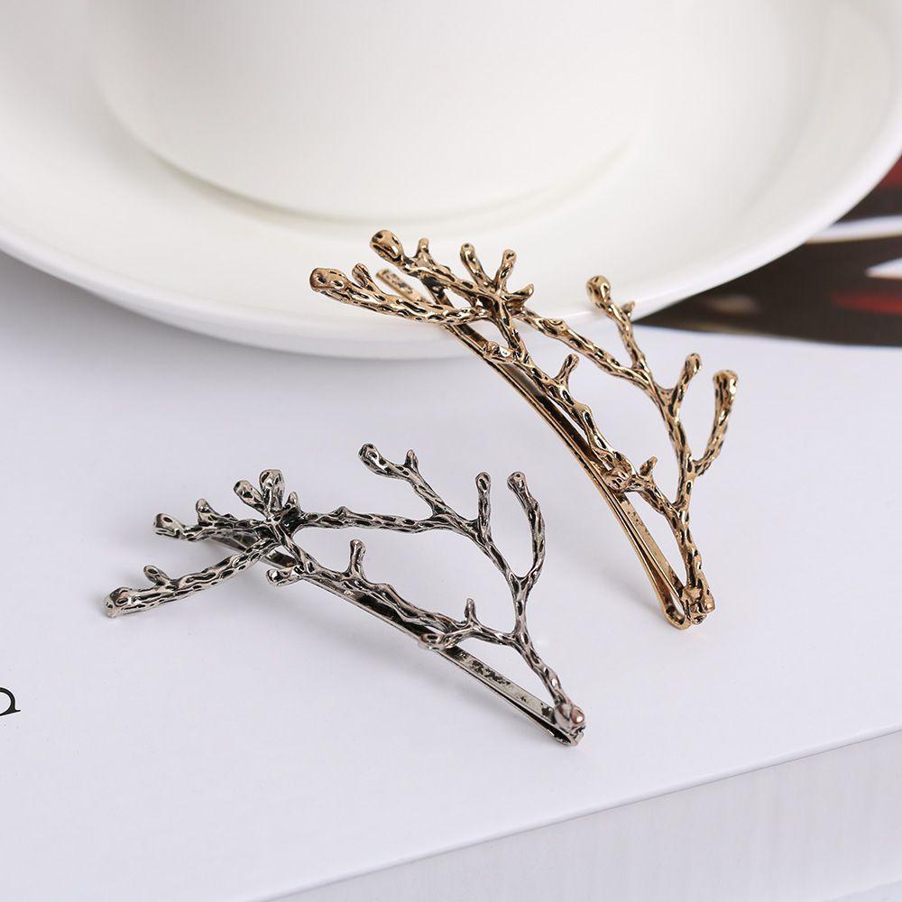 2 Kẹp Tóc Hình Cành Hoa Lá Thời Trang Cho Nữ