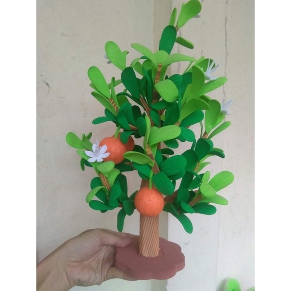 Cây cam xốp ( Đồ dùng mầm non)