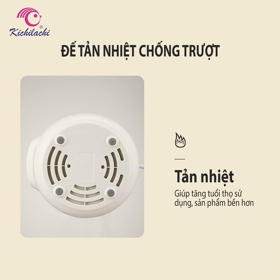 Nồi Nấu Cháo Chậm Đa Năng Kichilachi 4in1, Nồi Hầm Cháo Chậm Cho Bé