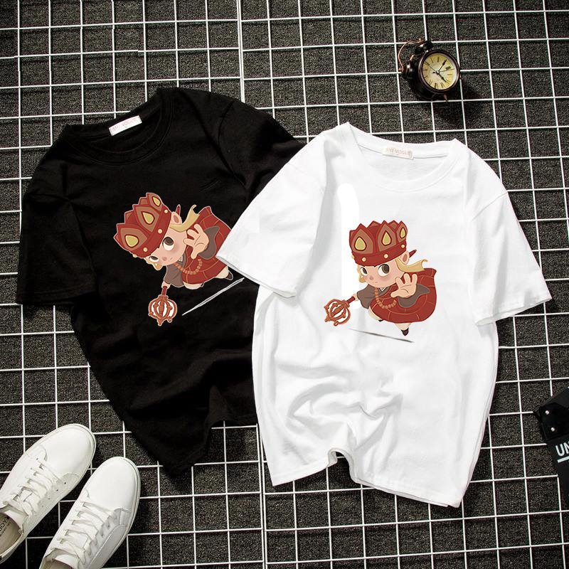 Áo thun unisex form rộng sư phụ đường tăng chibi vải dày mịn 2019T1462