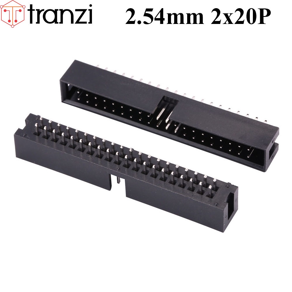Giắc cắm header 2.54mm IDE IDC DC3 2x20P chân cắm thẳng đen - túi 5 cái