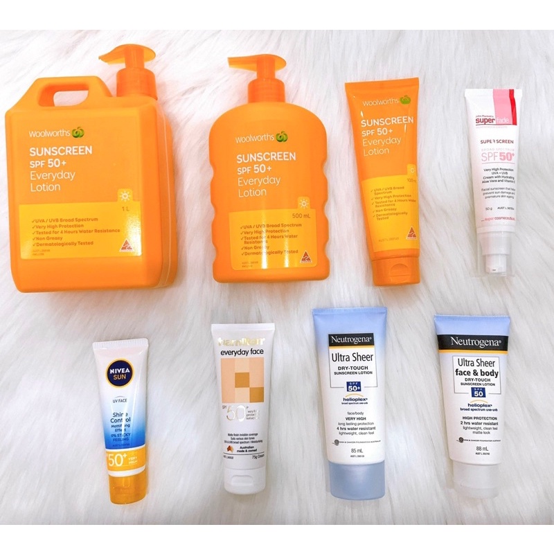[ Mới 2022 ] Kem Chống Nắng Woolworths Sunscreen Everyday Lotion SPF 50+  100ml/500ml/1L