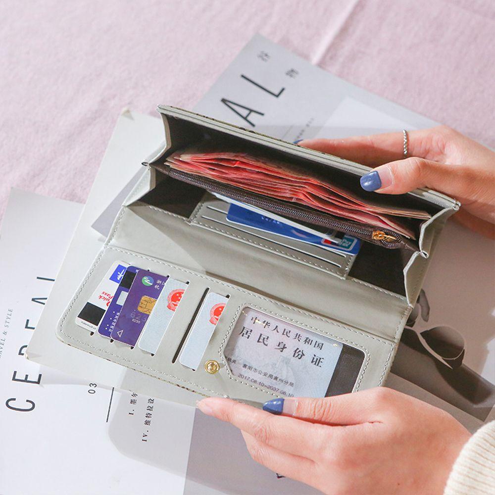 Ví Vuông Đựng Thẻ / Tiền Xu Có Khóa Cài Phong Cách Retro Hợp Thời Trang Cho Nữ