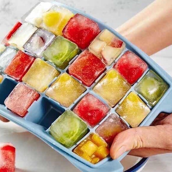 combo 2 khay làm đá silicon