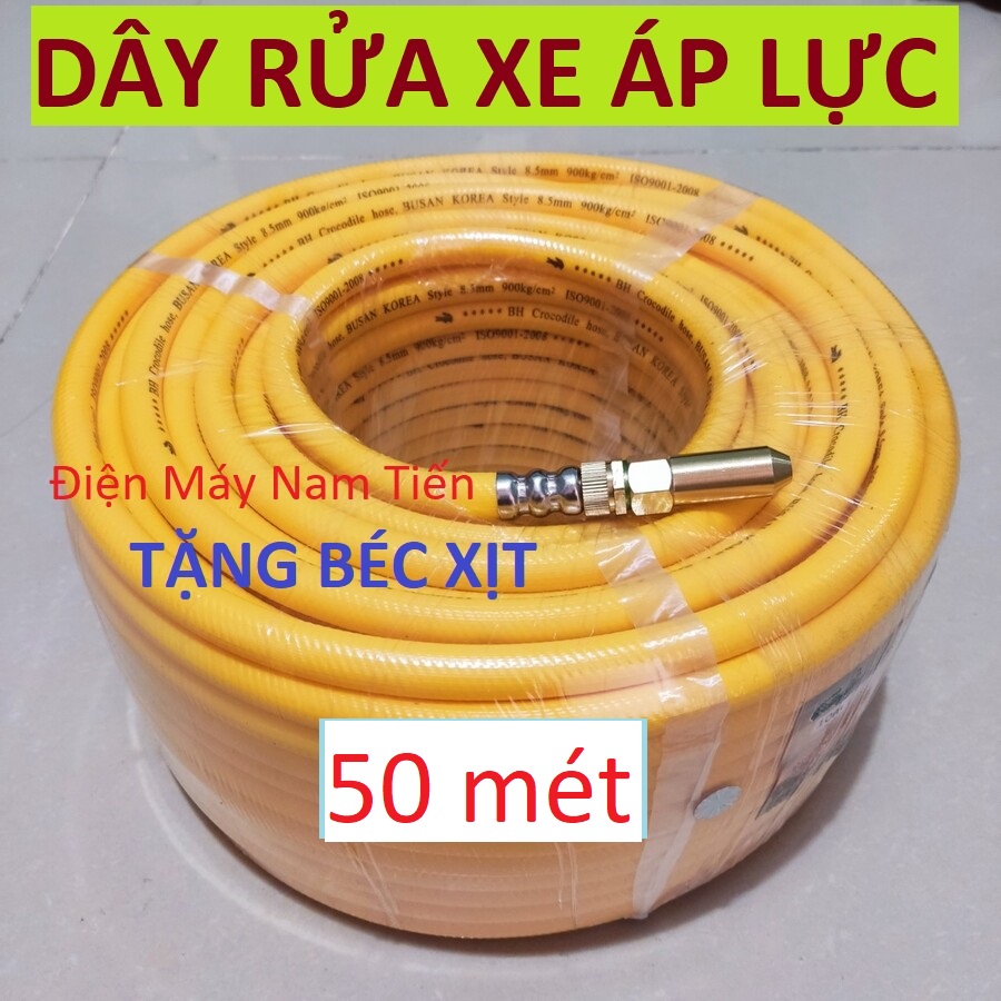 Dây rửa xe áp lực cao - day phun thuoc 50m