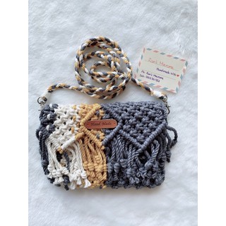 Túi xách macrame đeo chéo phối màu xinh xắn 💜💜💜💜