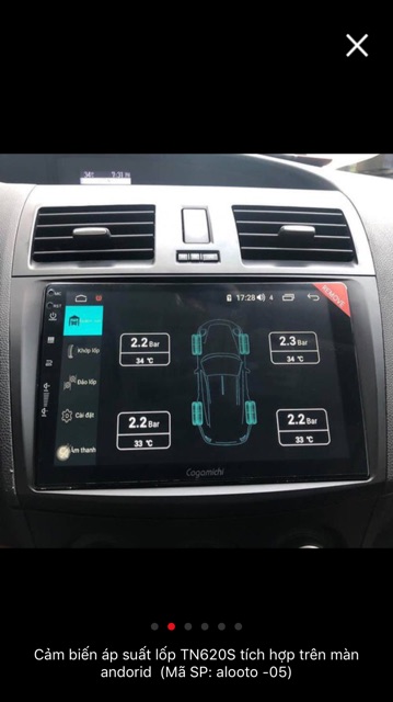 Áp suất lốp cảm biến tích hợp vào xe đã lắp màn hình android