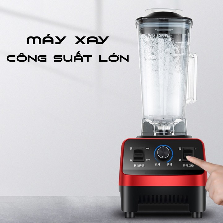 Máy xay sinh tố cho gia đình và nhà hàng có công suất lớn 1000W xay nhuyễn làm sữa các loại hạt,thực phẩm rau củ,thịt cá