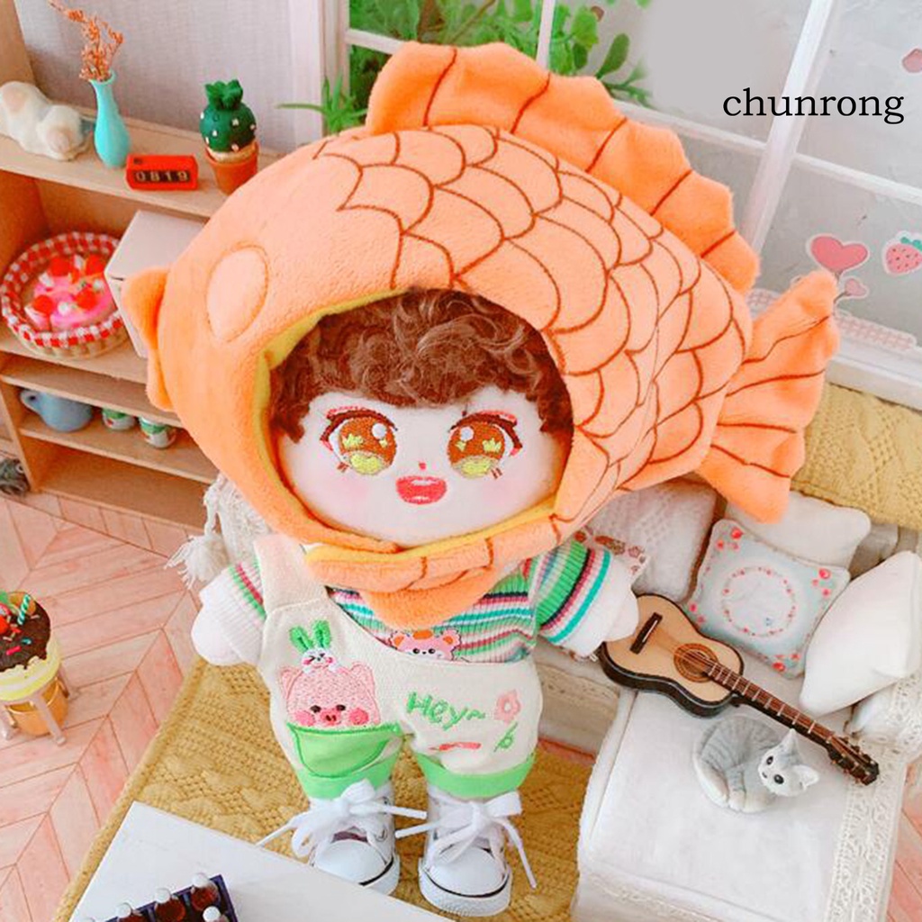 Áo/Quần yếm/Mũ/Đôi giày vải cho búp bê Taiyaki