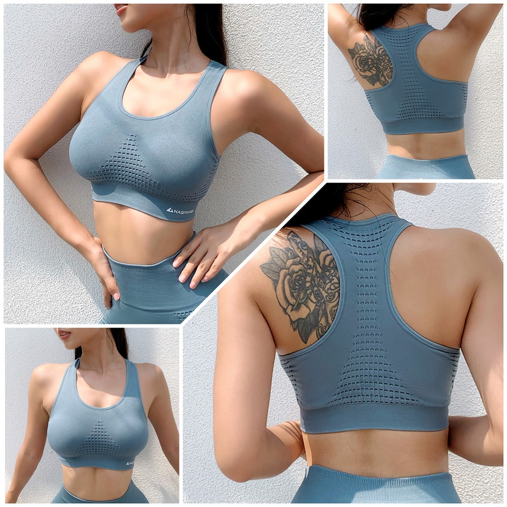 Áo bra thể thao nâng ngực không gọng, bra tập gym nữ Naqiyayabei chính hãng BNAQ02