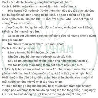 Bột chàm indigo nhuộm tóc Ấn Độ 300g