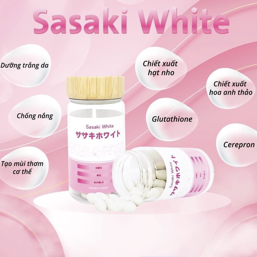 [Combo trắng thơm ] Bộ đôi hoàn hảo giúp da trắng sáng căng mọng Sasaki White + Collagen Snow White chuẩn Nhật