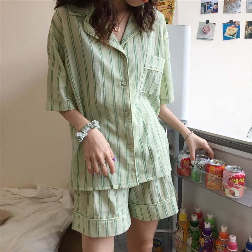 (Hottrend) Bộ ngủ Pijama dáng rộng IC03- Vải cottong sữa co giãn 4 chiều, 3 size lựa chọn, thoáng mát- INCA 03