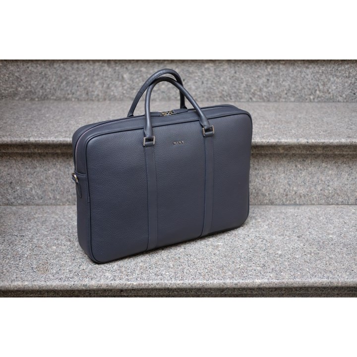 RICO Briefcase - Cặp tài liệu cho nam da bò thật MINK Leather màu nâu - HT06-20