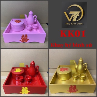 Khay hỷ Bình Sứ