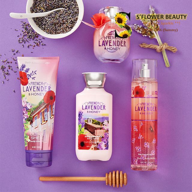 [Auth] Dòng Sản Phẩm Dưỡng Mịn Da Lưu Hương Toàn Thân Bath & Body Works - French Lavender Honey