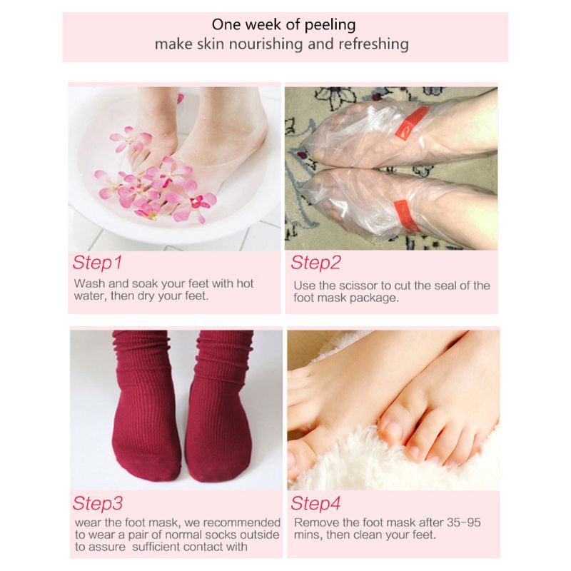 XIXI 1 Cặp Mặt Nạ Chân Chiết Xuất Hoa Hồng Tẩy Tế Bào Chết Dưỡng Ẩm Phục Hồi Da
 | BigBuy360 - bigbuy360.vn