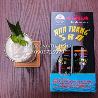 (Mua sỉ giá rẻ) (Tìm đại lý) Nước mắm 584 Nha Trang 35 độ đạm 1 x 500ml