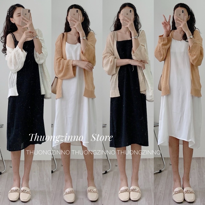 [Ảnh thật/Video]Áo Khoác Cardigan Len Dệt Kim, Áo Khoác Nữ Cardigan Mỏng Sexy