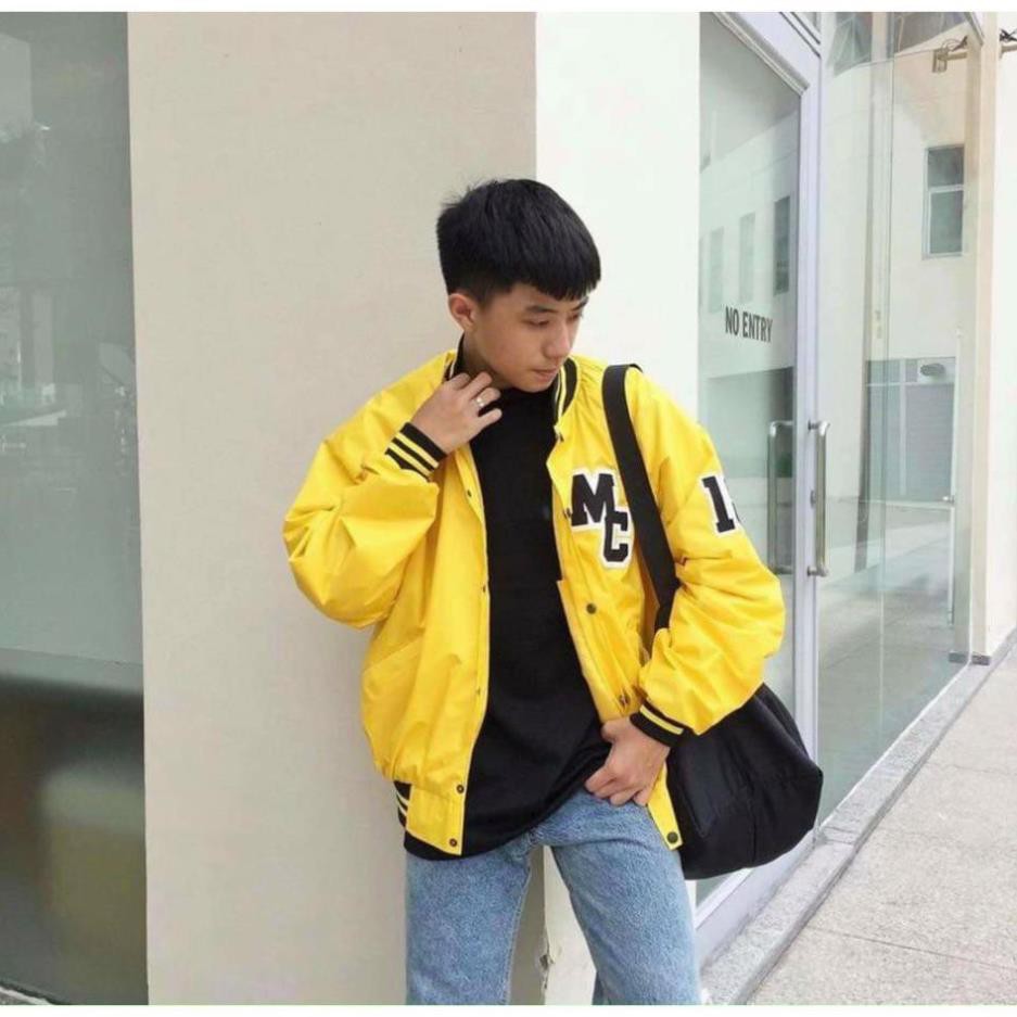 Áo khoác Bomber dù MC MARCUS form rộng 2 lớp nam nữ Unisex đẳng cấp việt