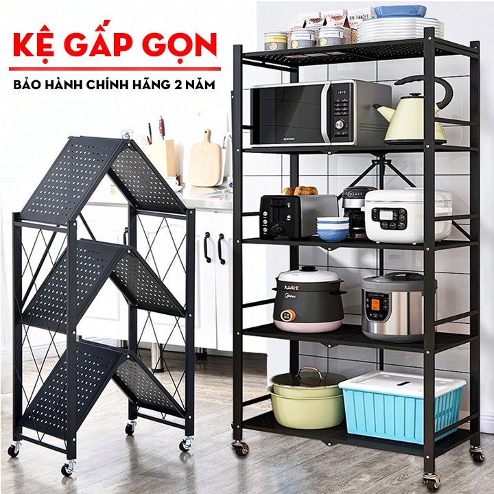 Kệ để đồ gấp gọn - Phòng khách, phòng ngủ, phòng học cho con, để cây, trang trí nhà cửa - K dùng có thể gấp lại tiện lợi