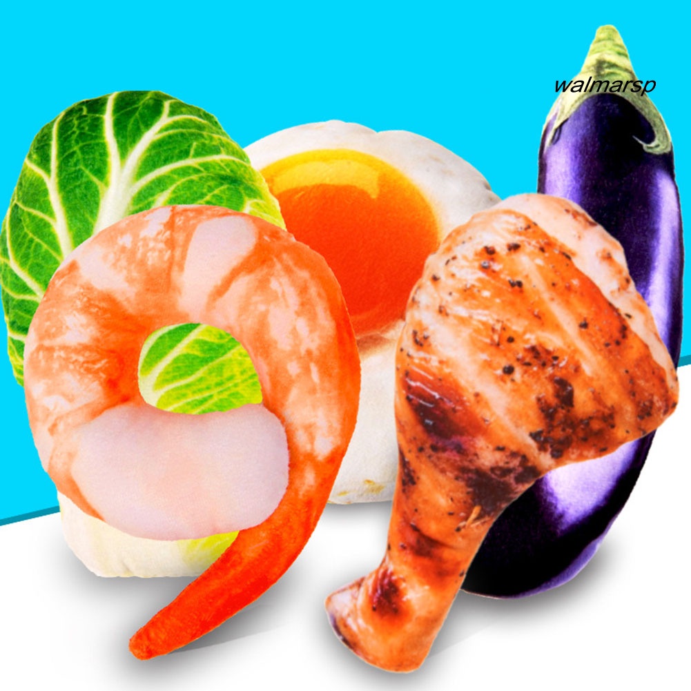 Đồ Chơi Hình Đồ Ăn Nhồi Bông Mềm Phát Ra Âm Thanh Cho Thú Cưng