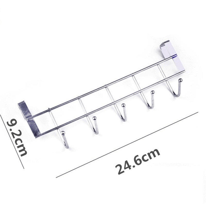 Móc Treo Đồ Inox Gắn Sau Tủ Cánh Cửa Nhà Tắm Phòng Bếp Oenon Dán Tường Đa Năng OENEN