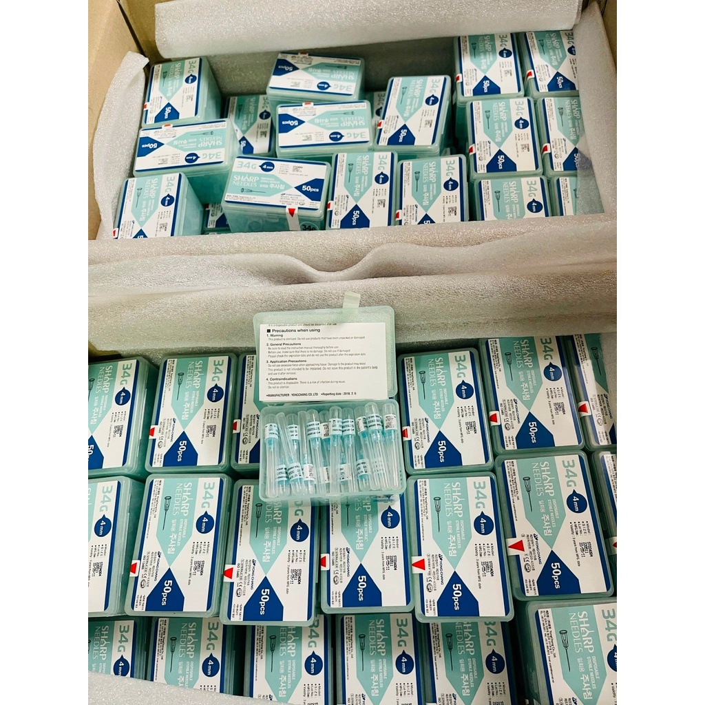 Đầu kim tiêm Nano 34G 4mm