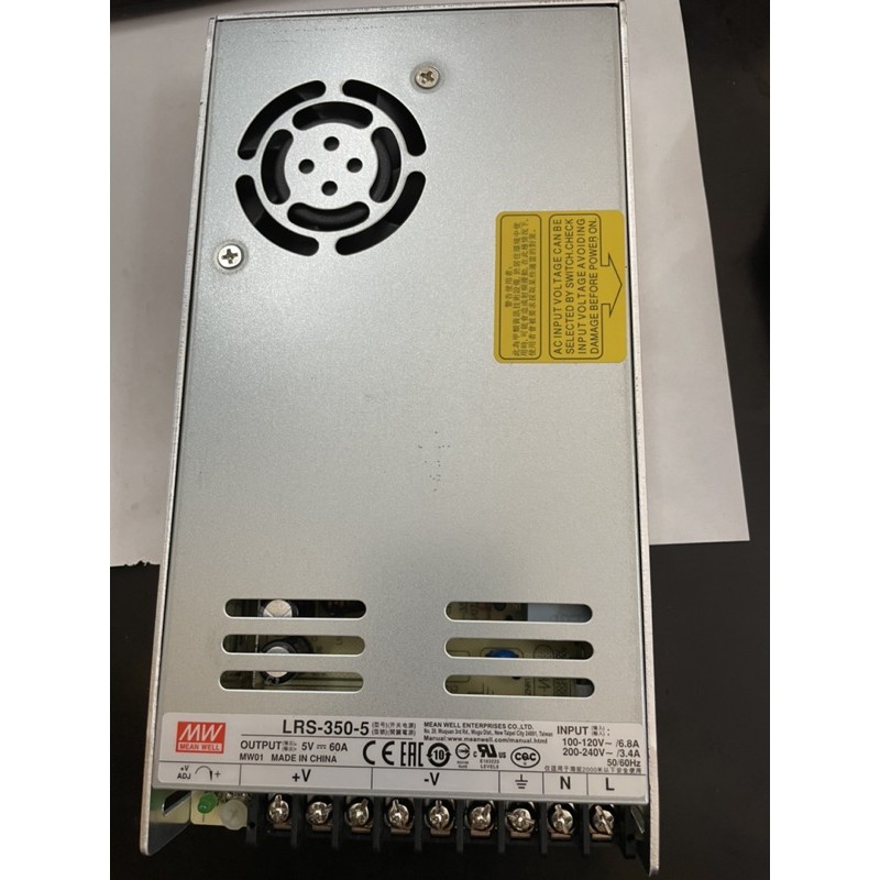 NGUỒN 5V MEANWELL- LRS 350-5 CHÍNH HÃNG MEANWELL - NGUÔN 5V MEANWELL CHÍNH HÃNG