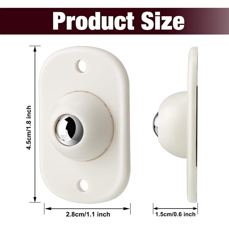 Bánh Xe Xoay 360 Độ Bằng Thép Không Gỉ Chuyên Dụng Cho Thùng Rác