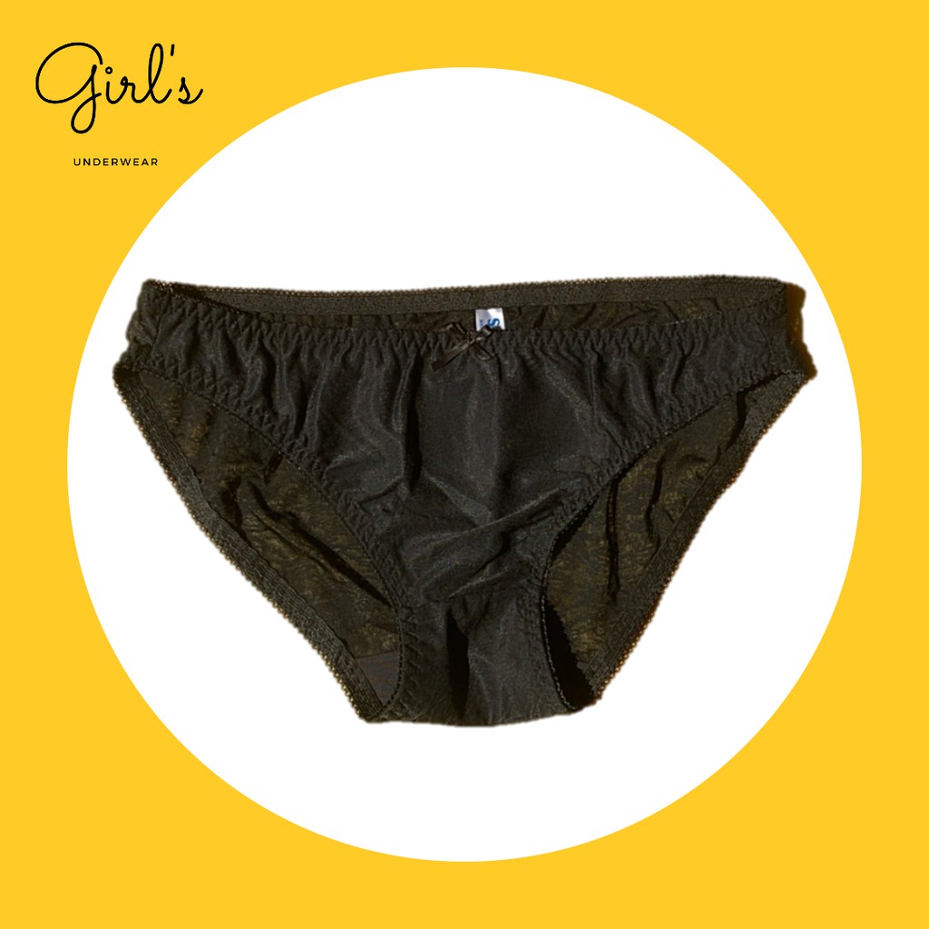 Quần lót nữ xuyên thấu, chất liệu thun bông ép GIRL'S