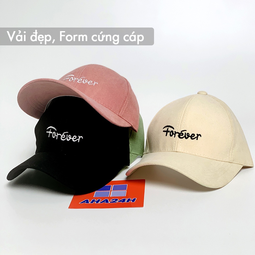 Mũ lưỡi trai Thêu chữ Forever phong cách nón kết thời trang nam nữ cá tính 7D7 AH1559