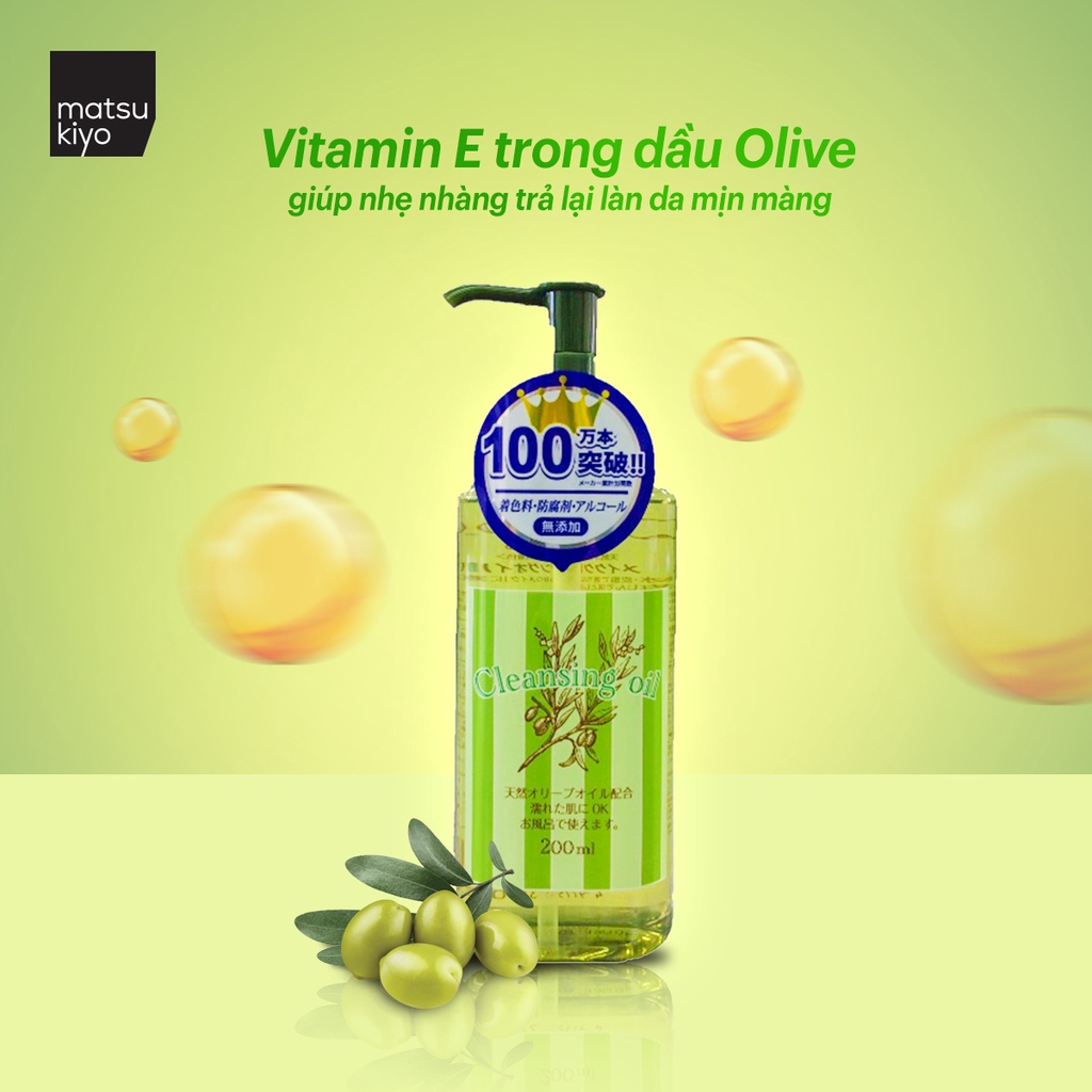 Dầu tẩy trang từ olive matsukiyo - 200ml