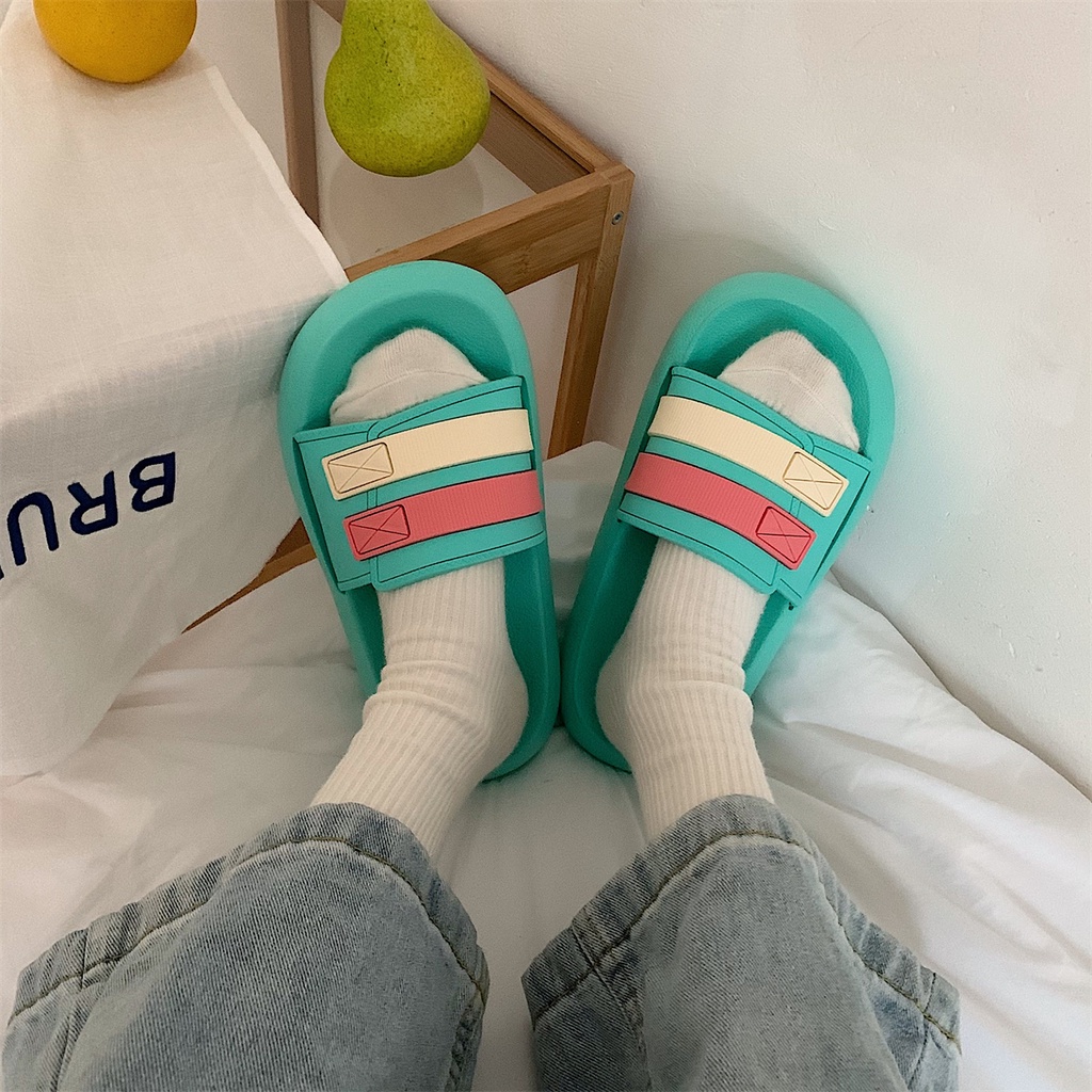 Dép quai ngang đế bánh mì Hàn Quốc - US724