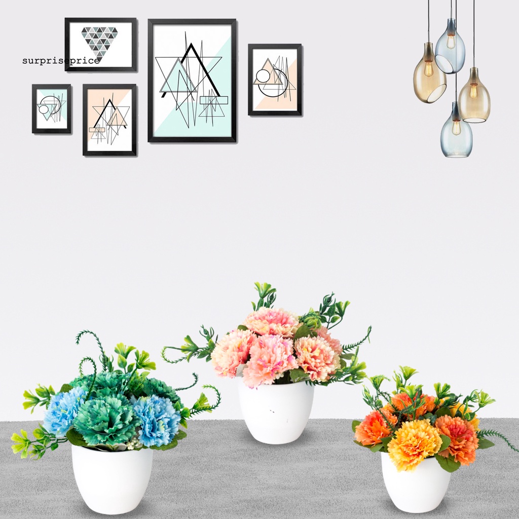 Chậu hoa tử đinh hương nhân tạo trang trí nhà cửa/quán cà phê DIY tiện dụng