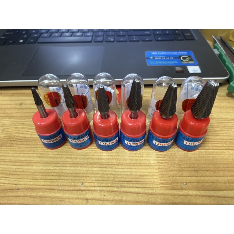 Mũi mài mũi doa hợp kim cán 6 LX 6mm 8mm 10mm 12mm 14mm 16mm