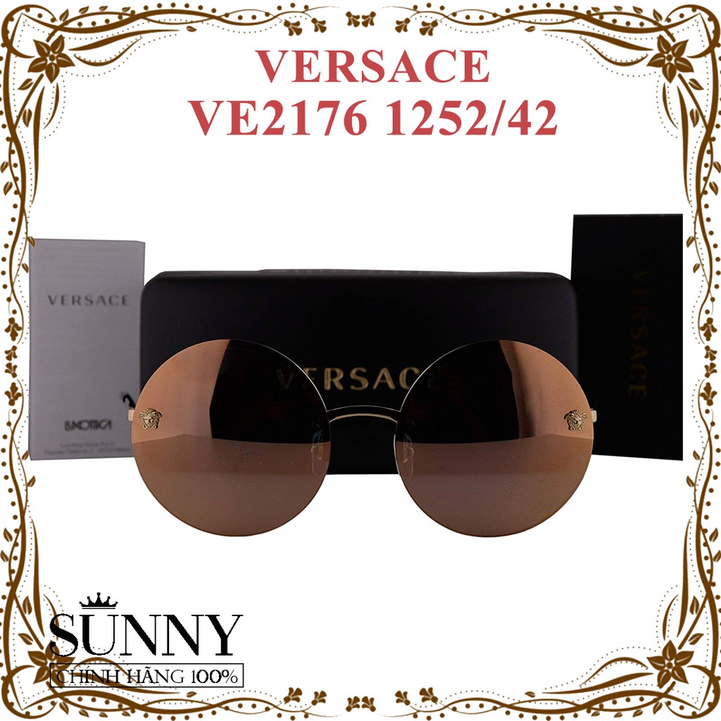 Kính mát chính hãng nam nữ Versace VE2176 1252/42 màu sắc thời trang, thiết kế dễ đeo bảo vệ mắt