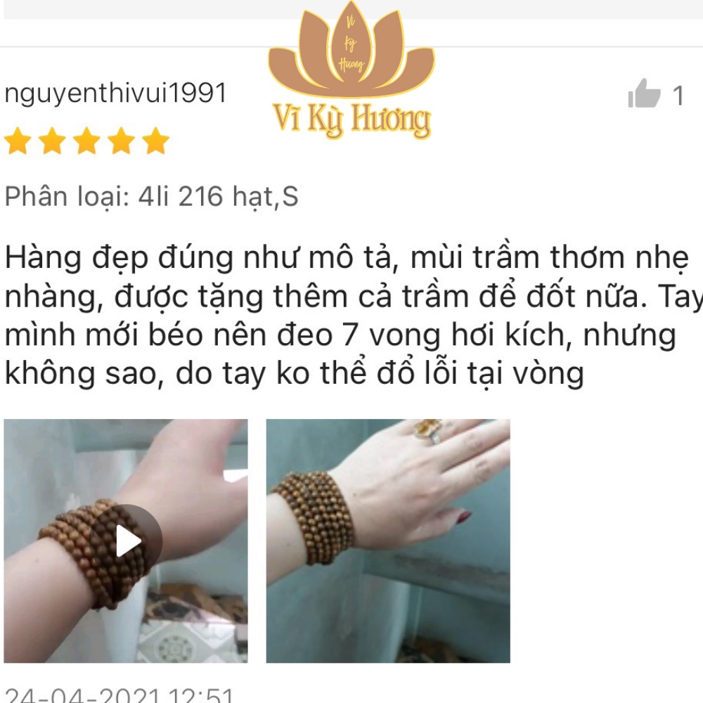 Vòng Tay Trầm Hương 216 Hạt Trầm Tốc Việt - Hạt Trầm Hương Tự Nhiên Hàng Núi Rừng Quảng Nam  Size 4mm Vĩ Kỳ Hương | BigBuy360 - bigbuy360.vn