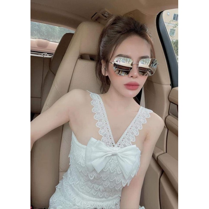 Kính mát nam nữ thời trang form vuông thiết kế tráng gương sành điệu- VUÔNG BẠC