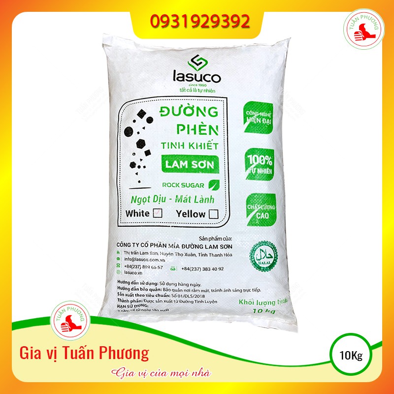 Đường Phèn Hạt Lam Sơn - 10kg ( Bao )